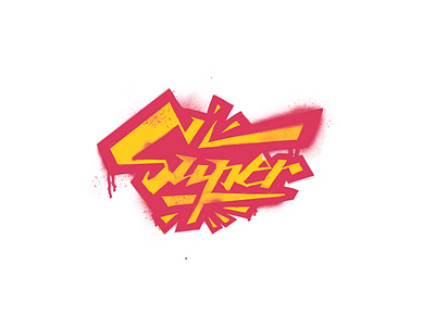 Super design illustration logo typography vector