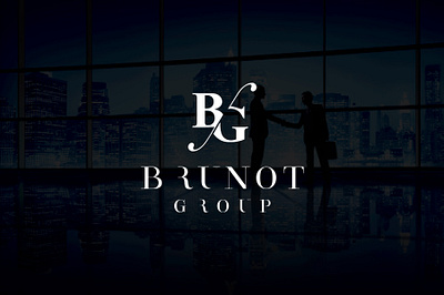 The Brunot Group adobe brand fiverr flat icon illustrator logo minimal minimalist typogaphy vector