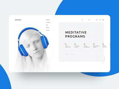 BrainWaves concept design ui web