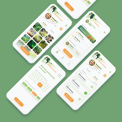 Gardener App mobile app ui