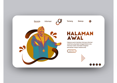 Landing - Web Design Store Yaliyad art design flat illustration minimal ui vector visual web website