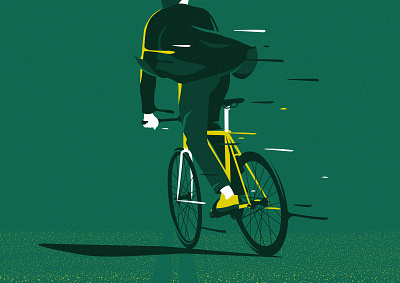 fixie bike affiche bike fixie greens illustration illustrator cc poster art vector