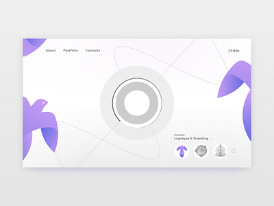 ZENdo | main branding grayscale inprogress logotype minimal portfolio web web design zendo