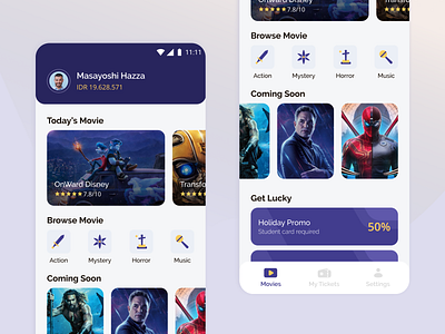 Flutix App apps mobile ui design