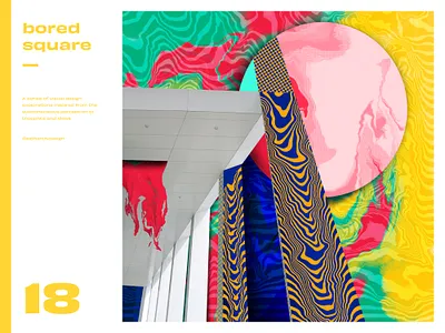 Bored Square 18 abstract architecture artwork bored circle collage digital digitalart geometric graphic home house procreate square