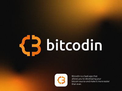 Bitcodin Logo Design bitcoin brand identity branding coding developer fintech flat logo icon identity letter logo logo logo design logo designer logomark logotype mark modern logo saas app symbol technology