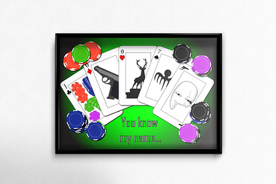 James Bond Poster 007 daniel craig green gun james bond poker poker card poker chips skyfall spectre