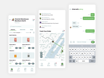 Delivery App app delivery design drop off ios app design mobile mobile app pick up ui