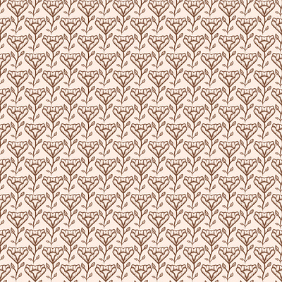 seamless vintage hand drawn flowers pattern background branding design illustration indonesia pattern vector