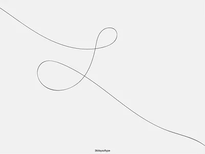Letter L 36daysoftype alphabet illustration illustrator indiefolio language minimalist ribbon smooth typogaphy