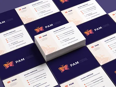 PAM Coahcing - Visit card coach coaching visit card visitcard visiting card visiting card design