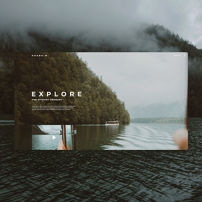 Website Concept design explore graphic minimal travel ui web website