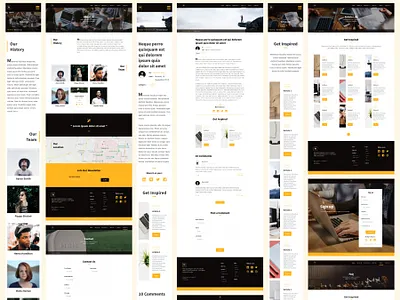 Makarya UI Kit - The Story Behind (Pt.6) bootstrap design landing page ui kit ui kit design ui8net uiux user experience user interface website design