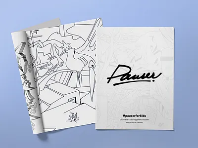 Pauser For Kids - Coloring Book ebook free freebie graffiti illustration ipad procreate sketchbook streetart
