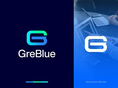 GreBlue - Logo Design brand branding branding identity crypto designxpart g logo g monogram identity it logo logo logo design logo mark logos software logo startup logo tech tech company tech logo technology technology logo