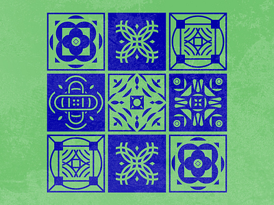 St Patty's Day tiles geometric pattern tiles vector