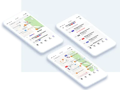 BusyBus app design transportation ui ux