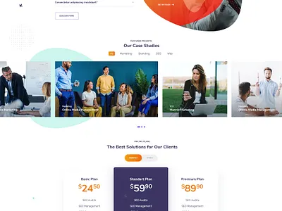 Ewebot - Marketing SEO Digital Agency agency business landing marketing seo theme ui web webdesign website wordpress