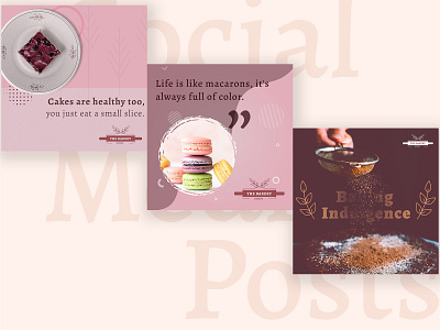 The Bakery House - Social Media Posts bakery bakery logo branding cake design graphic logo pattern social media design