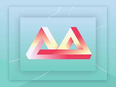 Endless M digital illustration illustration typography