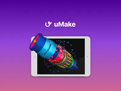 uMake - 3D modeling app 3d 3d art app app design apple design design app ipad mobile design product design ui ui ux ui design uiux umake ux uxui
