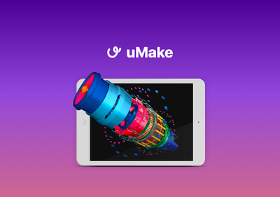 uMake - 3D modeling app 3d 3d art app app design apple design design app ipad mobile design product design ui ui ux ui design uiux umake ux uxui