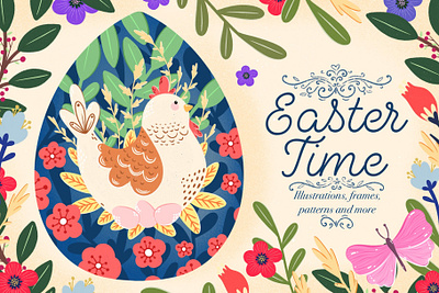 Easter Time background clipart design easter easter design easter time floral floral wreaths graphic design graphics illustration poster poster art poster design posters vector vector art vector illustration vectors wreaths