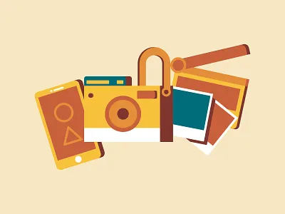 Digital Tools camera film illustration illustration design phone pictures
