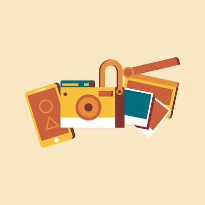 Digital Tools camera film illustration illustration design phone pictures