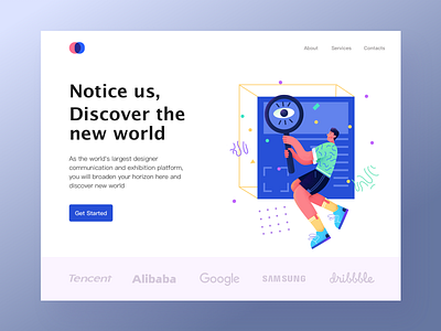 focus app design illustration ui web