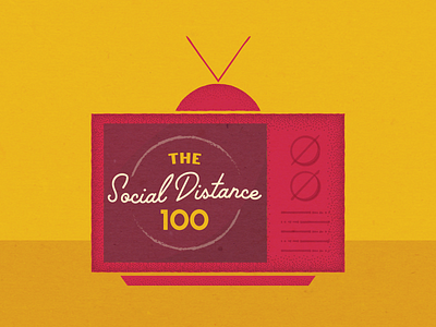 The Social Distance 100 cinema coronavirus design film illustration illustrator jacobburnsfilmcenter jbfc letterboxd movie oldtv pleasantville simple theater tv