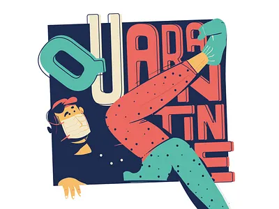 Quarantine 2d blue character colors coronavirus design flat gif illustration inspiration italy loop virus