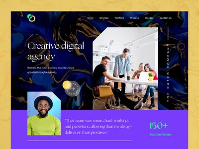 Digital agency website design agency branding business design design agency digital agency home page landingpage marketing psd template team typography ui ui design ux design website