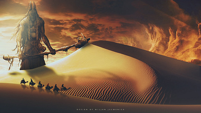 Anubis Egyptian god of the dead anubis camels death desert god of death photoediting photomanipulation