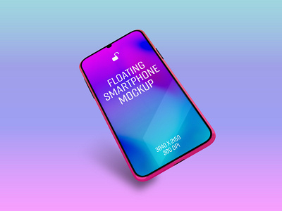 Floating Smartphone Mockup app design mobile mockup photoshop smartphone