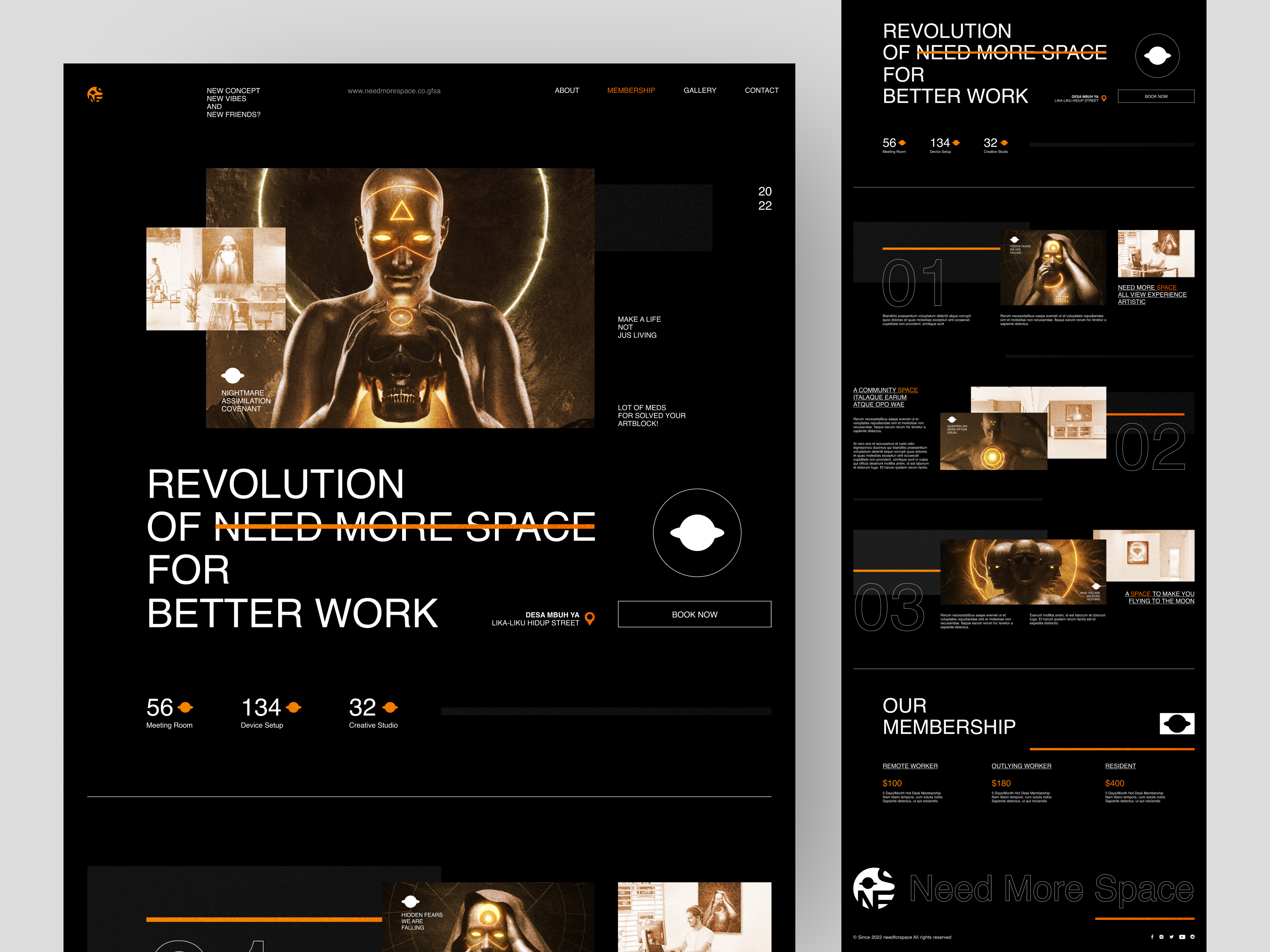Example of Website Design (3 Pages)