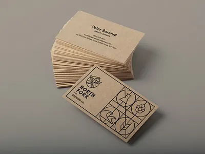 NoFo Business Cards branding business card collateral idenity illustration print