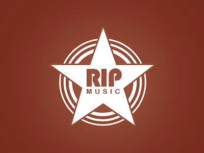 Logo Rip music logo design