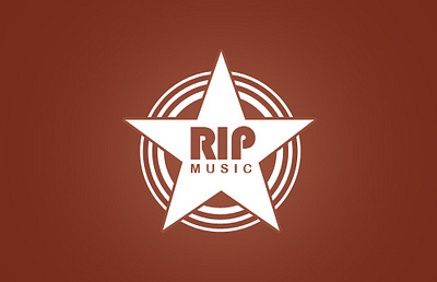 Logo Rip music logo design
