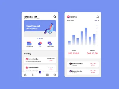 Financial Management adobe ilustrator adobe xd adobexd app app design design financialapp ilustrator logo managemet mobileappdesign uiuxdesign