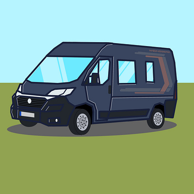 Günther The Van camper camping comic ducato fiat flat paint van vanlife