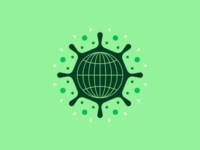 Global pandemic corona coronavirus covid covid19 editorial icons illustration