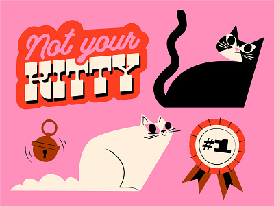 Not your Kitty ai design illustration vector