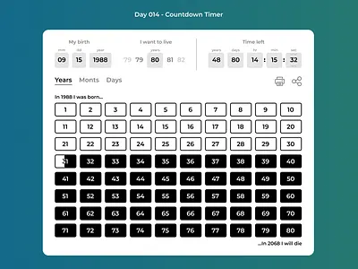 #DailyUI 014 - Countdown Timer app countdown dailyui illustraion timer ui ux