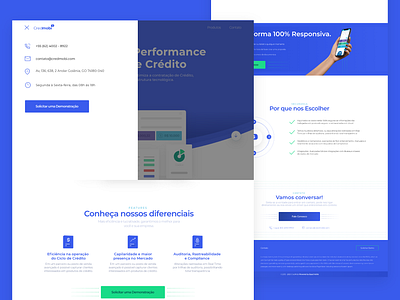 Redesign Site Credmobi. interface landingpage product design redesign ui ui ux uidesign ux webdesign website