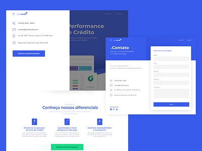 Redesign Site Credmobi. design illustration interface landingpage product design redesign ui ux uidesign webdesign website