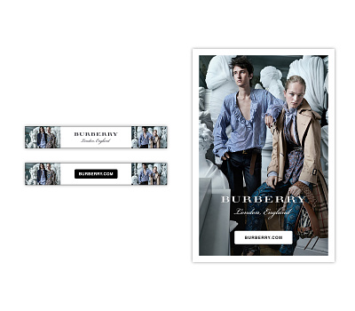 Mobile/Tablet layouts - Burberry September Collection design digital advertising layout mobile retina storyboarding storyboards tablet