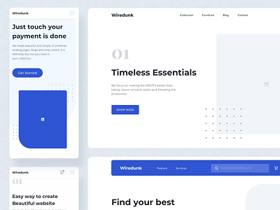 Wiredunk II after effects animation design landing page design mobile motion motion design motiongraphics ui ui8 ux
