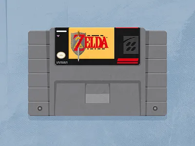 SNES Cartridge cartridge illustration link nintendo nostalgia snes super zelda