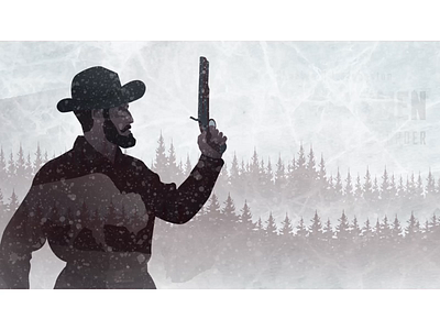 Frontiersmen Promotional Banner/Landing Page animation app design flat illustration illustrator typography vector web website